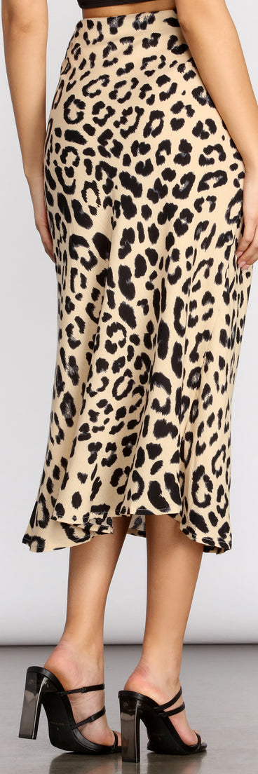 Feline Fierce Flared Midi Skirt provides a stylish start to creating your best summer outfits of the season with on-trend details for 2023!