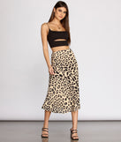 Feline Fierce Flared Midi Skirt provides a stylish start to creating your best summer outfits of the season with on-trend details for 2023!
