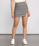 Pretty In Plaid Woven Mini Skirt for 2023 festival outfits, festival dress, outfits for raves, concert outfits, and/or club outfits