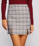 Preppy In Plaid Double Slit Mini Skirt for 2023 festival outfits, festival dress, outfits for raves, concert outfits, and/or club outfits