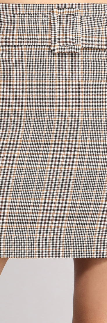 Such A Babe Belted Plaid Mini Skirt for 2023 festival outfits, festival dress, outfits for raves, concert outfits, and/or club outfits