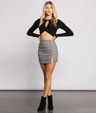 Pretty In Plaid Woven Mini Skirt provides a stylish start to creating your best summer outfits of the season with on-trend details for 2023!