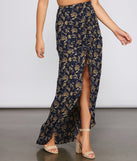 Ditsy Floral Ruffled Maxi Skirt provides a stylish start to creating your best summer outfits of the season with on-trend details for 2023!