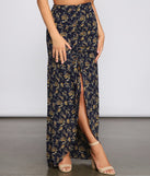 Ditsy Floral Ruffled Maxi Skirt provides a stylish start to creating your best summer outfits of the season with on-trend details for 2023!