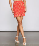 Such A Charmer Ditsy Floral Mini Skirt provides a stylish start to creating your best summer outfits of the season with on-trend details for 2023!