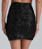 Holiday Sparkle Sequin Faux Wrap Skirt provides a stylish start to creating your best summer outfits of the season with on-trend details for 2023!