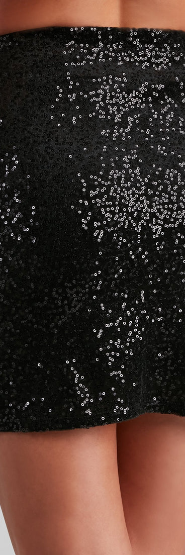 Sparks Fly Velvet Sequin Mini Skirt for 2023 festival outfits, festival dress, outfits for raves, concert outfits, and/or club outfits