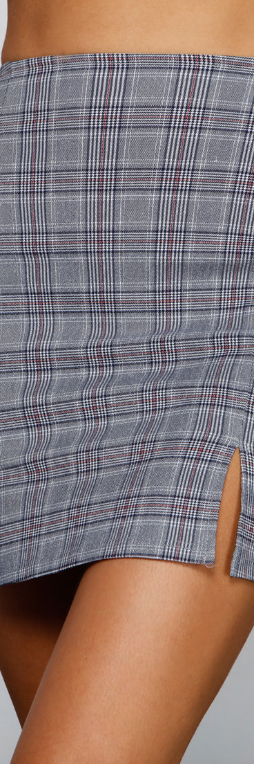 Pretty And Preppy High Waist Plaid Mini Skirt for 2023 festival outfits, festival dress, outfits for raves, concert outfits, and/or club outfits