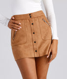 The Next Level Faux Suede Mini Skirt for 2023 festival outfits, festival dress, outfits for raves, concert outfits, and/or club outfits