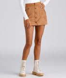The Next Level Faux Suede Mini Skirt for 2023 festival outfits, festival dress, outfits for raves, concert outfits, and/or club outfits