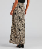 Wild And Chic Zebra Maxi Skirt provides a stylish start to creating your best summer outfits of the season with on-trend details for 2023!