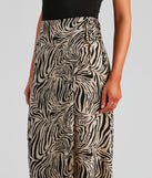 Wild And Chic Zebra Maxi Skirt provides a stylish start to creating your best summer outfits of the season with on-trend details for 2023!