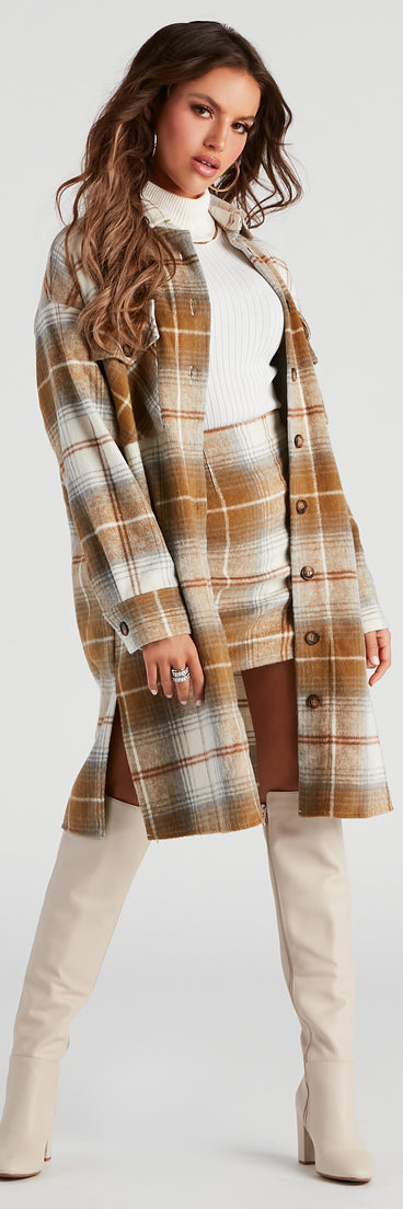 Best Match Plaid Slit Mini Skirt provides a stylish start to creating your best summer outfits of the season with on-trend details for 2023!