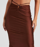 Major It-Girl Satin Midi Skirt provides a stylish start to creating your best summer outfits of the season with on-trend details for 2023!