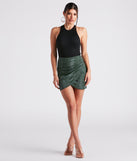 Slither Scene Faux Wrap Mini Skirt provides a stylish start to creating your best summer outfits of the season with on-trend details for 2023!