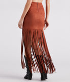 Wild At Heart Long Fringe Skirt is a fire pick to create 2023 festival outfits, concert dresses, outfits for raves, or to complete your best party outfits or clubwear!