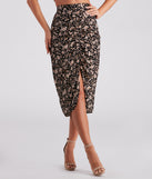 Isn't She Lovely Floral Midi Skirt provides a stylish start to creating your best summer outfits of the season with on-trend details for 2023!