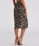 Isn't She Lovely Floral Midi Skirt provides a stylish start to creating your best summer outfits of the season with on-trend details for 2023!