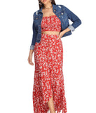 On Vacay Floral Maxi Skirt