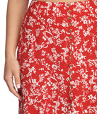 On Vacay Floral Maxi Skirt