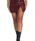 Sassy Snake Mini Skirt for 2022 festival outfits, festival dress, outfits for raves, concert outfits, and/or club outfits