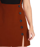 Button Up Suspender Skirt