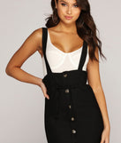 Keep Me In Suspender Skirt