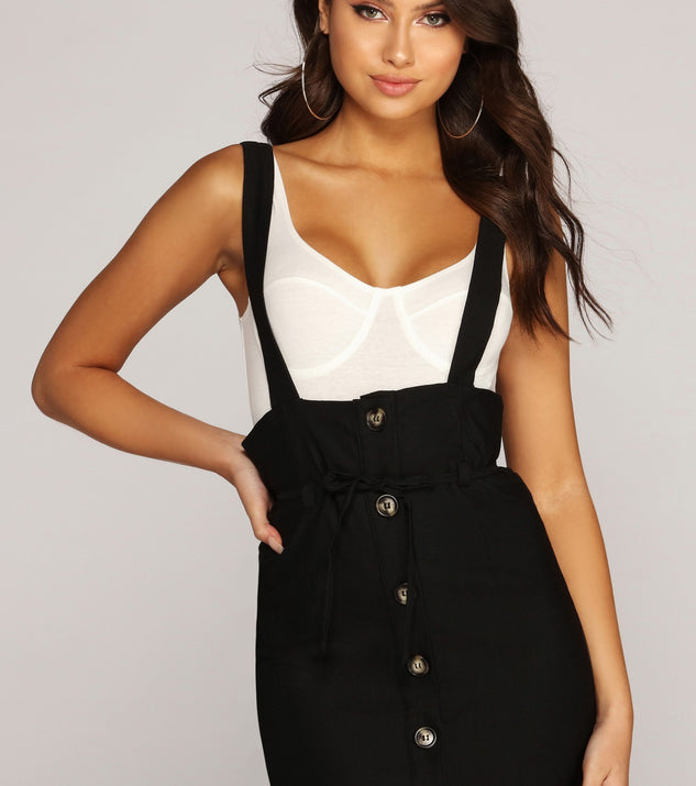 Keep Me In Suspender Skirt
