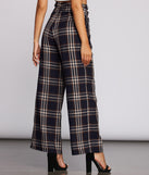 Perfectly Poised In Plaid Paper Bag Pants