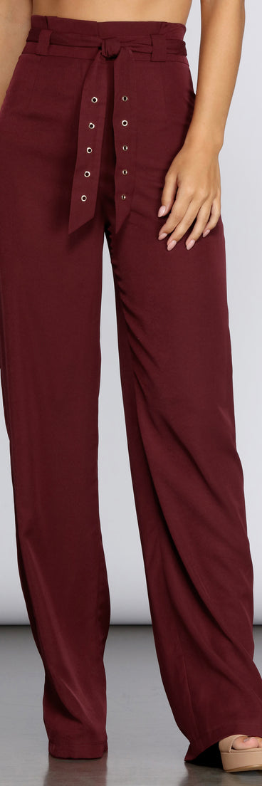 High Waist Paperbag Pants