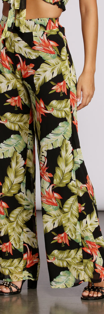 Tropical Escape Wide Leg Pants