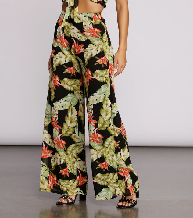 Tropical Escape Wide Leg Pants