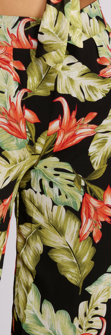 Tropical Escape Wide Leg Pants