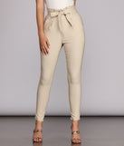 Preppy And Poised Paper Bag Pants