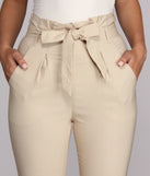Preppy And Poised Paper Bag Pants