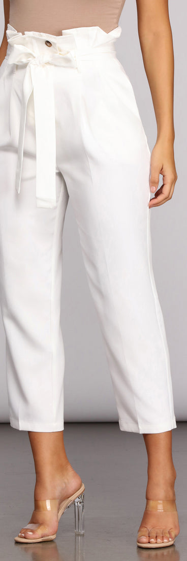 In The Paperbag Tapered Pants