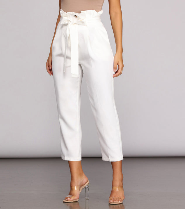 In The Paperbag Tapered Pants