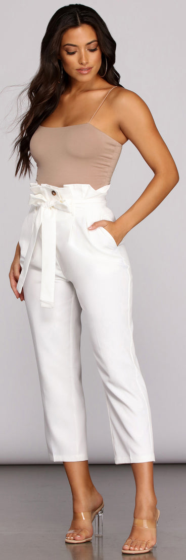 In The Paperbag Tapered Pants