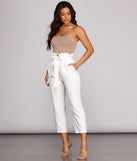 In The Paperbag Tapered Pants