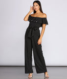 Stylishly Striped Off The Shoulder Jumpsuit for 2022 festival outfits, festival dress, outfits for raves, concert outfits, and/or club outfits