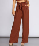 You’ll look stunning in the Ruffle Trim High-Waist Pants when paired with its matching separate to create a glam clothing set perfect for a New Year’s Eve Party Outfit or Holiday Outfit for any event!