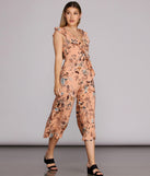 Just Dandy Floral jumpsuit will help you dress the part in stylish holiday party attire, an outfit for a New Year’s Eve party, & dressy or cocktail attire for any event.