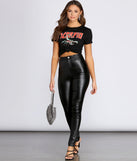 High Waist Faux Leather Skinny Pants provides a stylish start to creating your best summer outfits of the season with on-trend details for 2023!