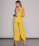 Ruffled And Radiate Jumpsuit for 2022 festival outfits, festival dress, outfits for raves, concert outfits, and/or club outfits