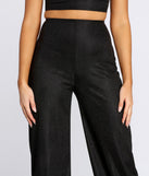 Glitter Glow Up Wide Leg Pants