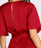 Flowy Feels Surplice Jumpsuit for 2022 festival outfits, festival dress, outfits for raves, concert outfits, and/or club outfits