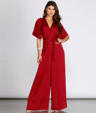 Flowy Feels Surplice Jumpsuit for 2022 festival outfits, festival dress, outfits for raves, concert outfits, and/or club outfits