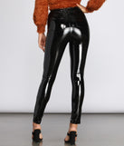 High Waist Patent PU Skinny Pants