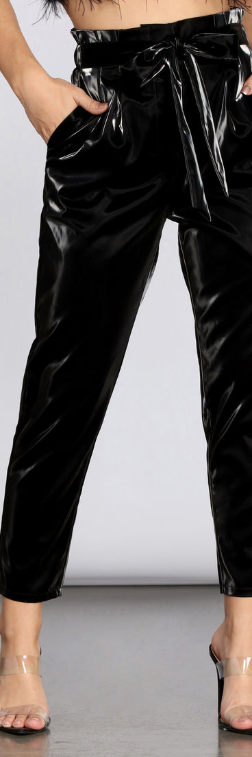 High Waist Liquid PU Pants provides a stylish start to creating your best summer outfits of the season with on-trend details for 2023!