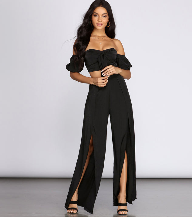 【WONDER WONDER】Colmi Knee Slit Wide Pants Wide Leg Pant for Women | Travel Pant – Undersummers